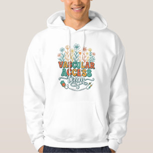 Equipe de Acesso Vascular Camisa Floral Médica Des