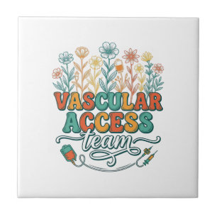 Equipe de Acesso Vascular Camisa Floral Médica Des