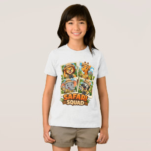 Equipe de Aventura Safari Desenho Animado Arte