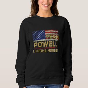 Equipe de Camisa do Sobrenome Powell Membro do Tem