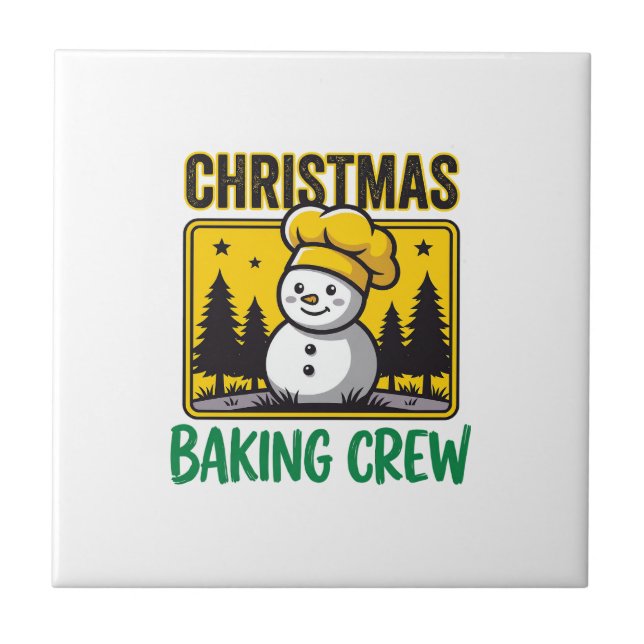 Equipe de Confeitaria de Natal Boneco de Neve Desi (Frente)