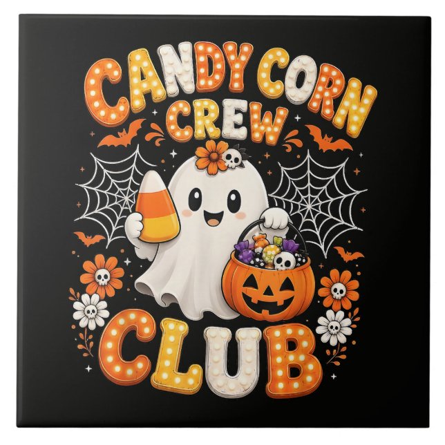 Equipe de Fantasmas do Halloween Candy Corn (Frente)