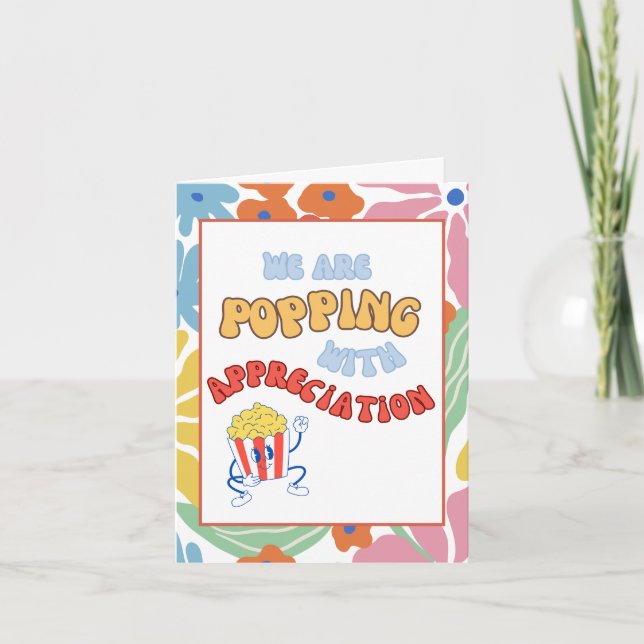 Equipe de negócios divertida Cartões de agradecime (Frente)