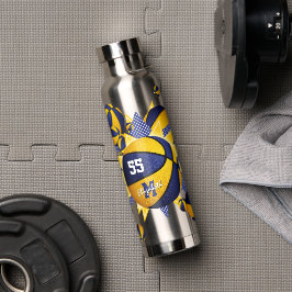 equipe de ouro azul colorido basketball estrelas