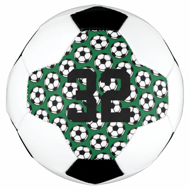 Equipe de Padrões de Bola de Futebol - NÚMERO DO J (Frente)