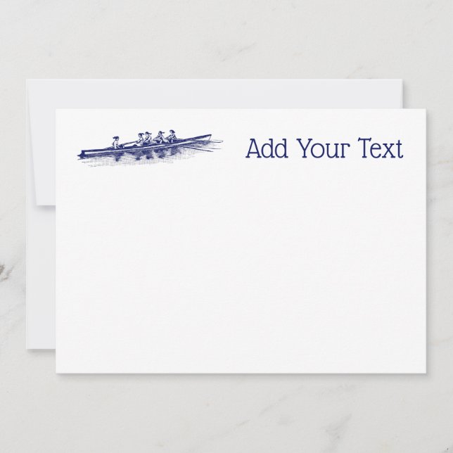 Equipe de Tripulação de Remadores Azuis Mulheres E (Frente)