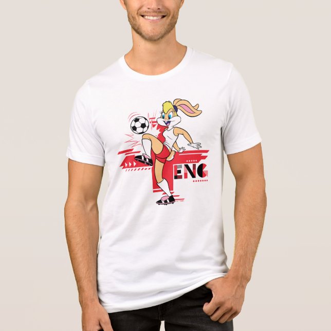 Equipe Inglaterra Futebol Gráfico da Lola Bunny (Frente)