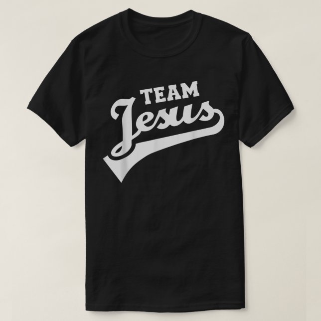 Equipe Jesus Membro da vida camiseta engraçada Chr (Frente do Design)