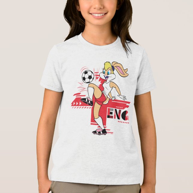 Equipe Lola Bunny Inglaterra Futebol Gráfico (Frente)