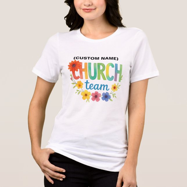 Equipe Personalizada da Igreja - Flores e Cores (Frente)