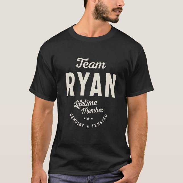 Equipe Ryan Lifetime Membro Ryan Nome T Camisa (Frente)