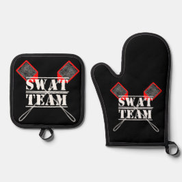 Equipe SWAT Oven Mitt e Potes