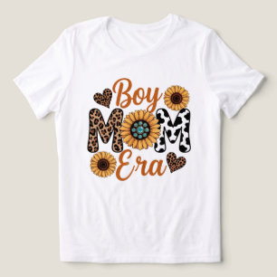 Era de Mãe de Menino Flor de Girassol Estampa de L