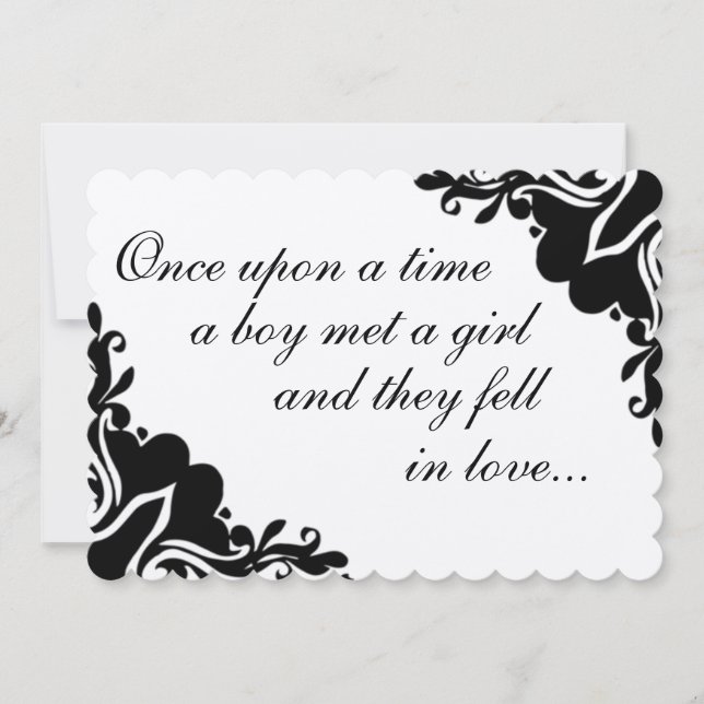 Era uma vez... Convite de casamento (Frente)