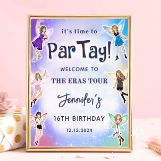 Eras Festa de aniversário Welcome Poster