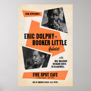 Eric Dolphy - Booker Little pôster de jazz - Five