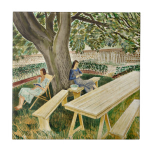 Eric Ravilious, Duas Mulheres no Jardim,