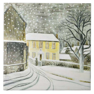 Eric Ravilious - Hallstead Road em Snow,