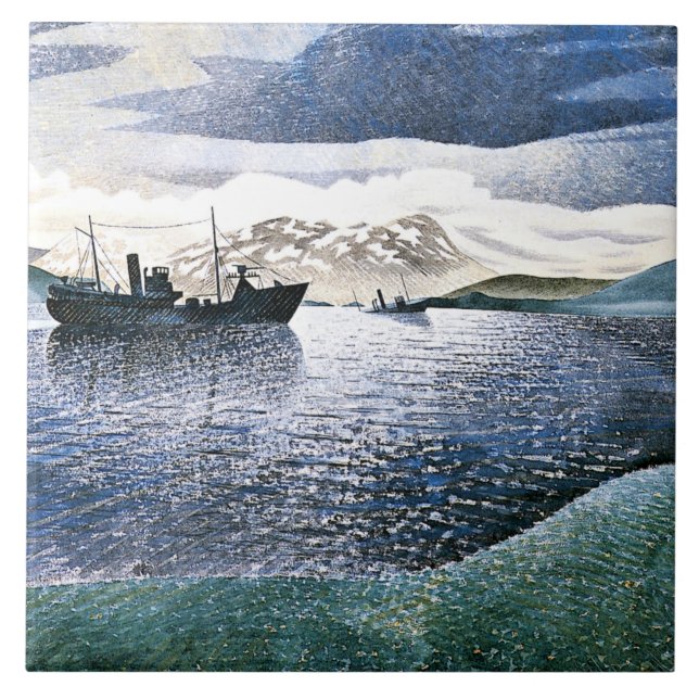 Eric Ravilious - Noruega, realismo mágico, (Frente)