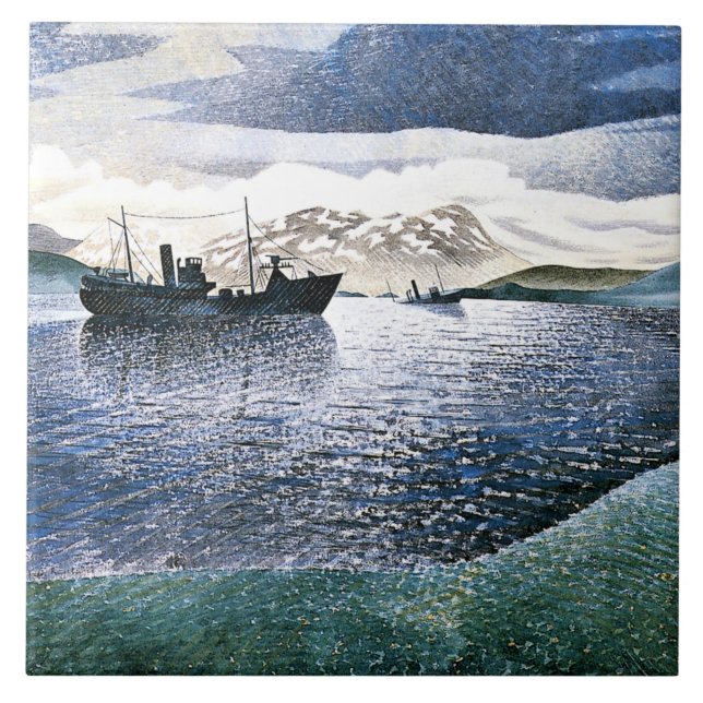 Eric Ravilious - Noruega, realismo mágico, (Frente)