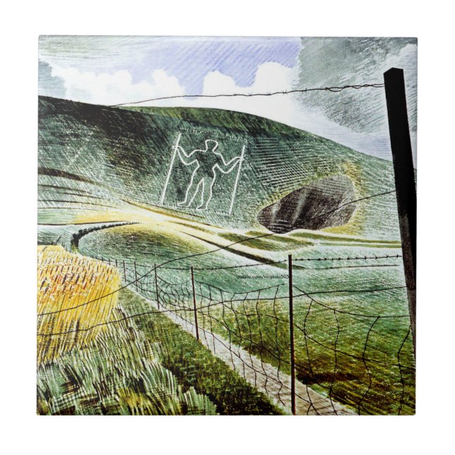 Eric Ravilious - O Gigante de Wilmington,  (Frente)