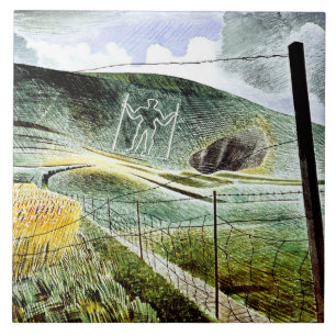 Eric Ravilious - O Gigante de Wilmington, arte fin