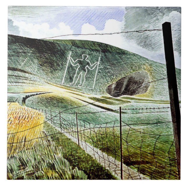Eric Ravilious - O Gigante Wilmington, (Frente)
