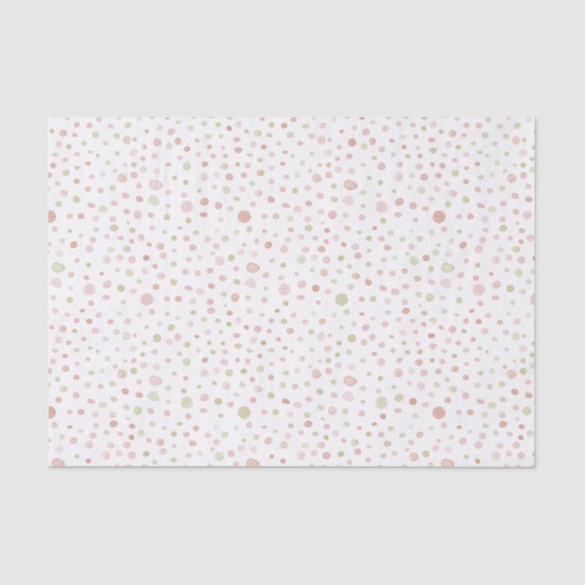 Erica Confetti Watercolor Dots - Papel Tecido (Frente )