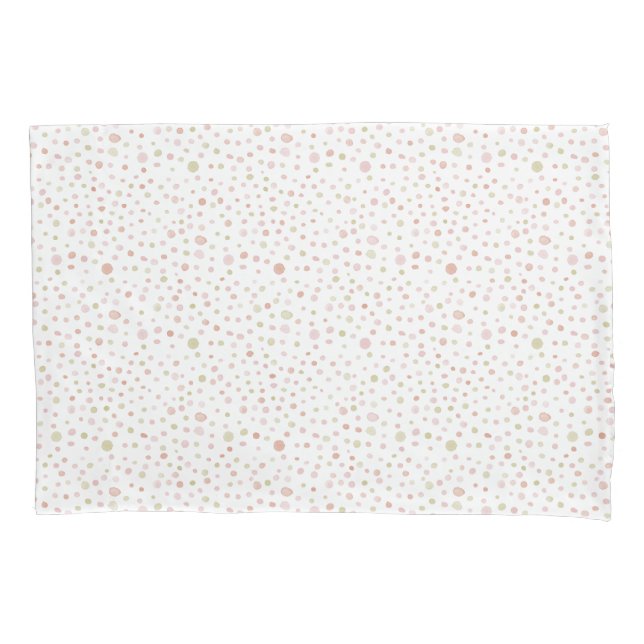 Erica Confetti Watercolor Dots Pillowcase (Frente)