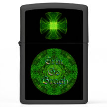 Erin Go Bragh Celtic Cross Mandala Zippo