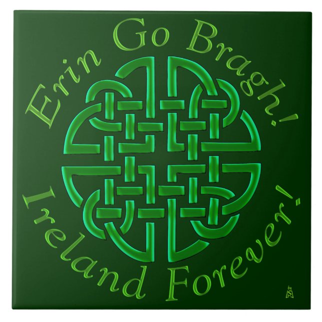 Erin Go Bragh! Nó! (Azulejo de Cerâmica) (Frente)
