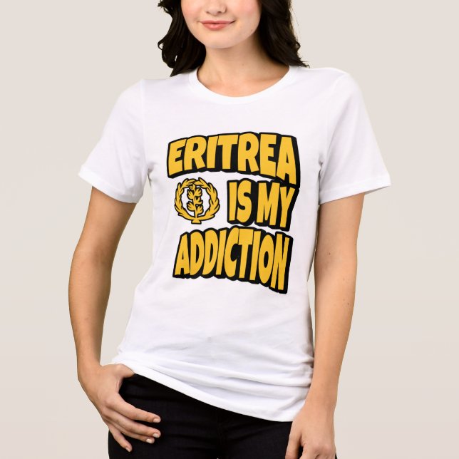 Eritreia É O Meu Vício De Amor, O Mapa De Bandeira (Frente)