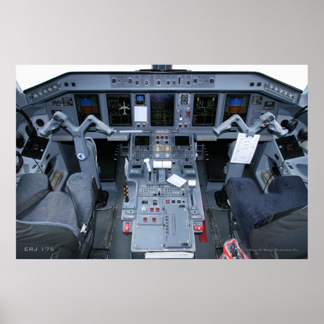 ERJ 175 Cockpit Poster (Frente)