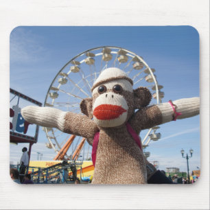 Ernie a roda de Ferris Mousepad do macaco da peúg