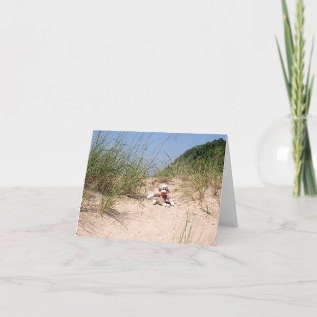 Ernie o cartão vazio de dunas de areia do macaco (Frente)