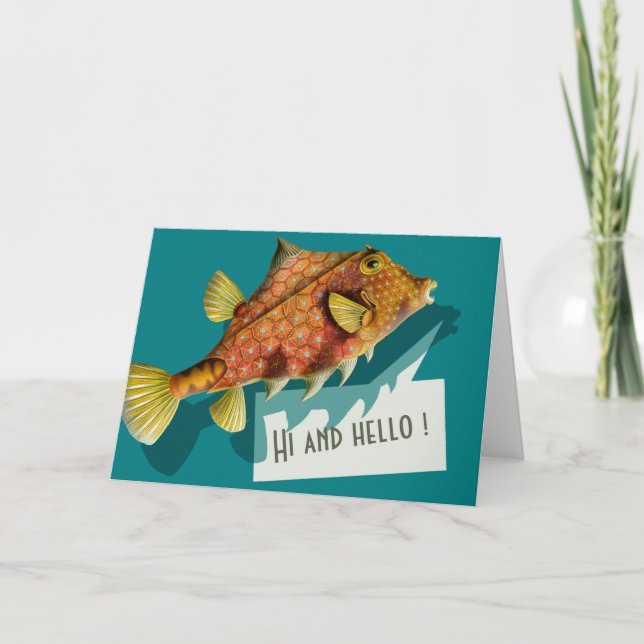 Ernst Haeckel Oi e Olá Cartão de Saudação CC0512 (Frente)