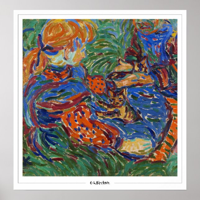 Ernst Ludwig Kirchner Zedign Art Poster #260-2 (Frente)