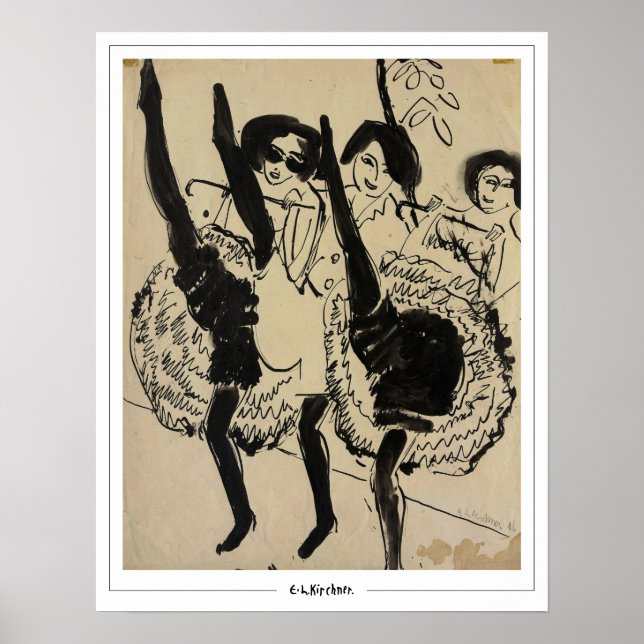 Ernst Ludwig Kirchner Zedign Art Poster #261-2 (Frente)