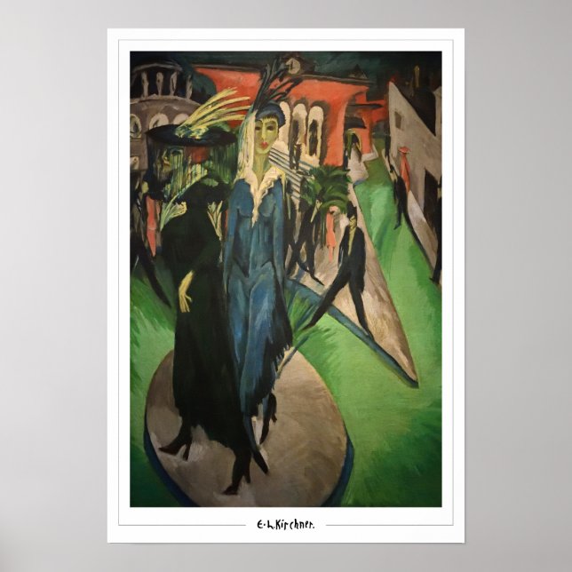 Ernst Ludwig Kirchner Zedign Art Poster #486-2 (Frente)