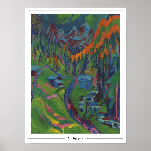 Ernst Ludwig Kirchner Zedign Art Poster #497 (Frente)