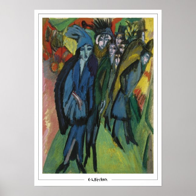 Ernst Ludwig Kirchner Zedign Art Poster nº 114-2 (Frente)