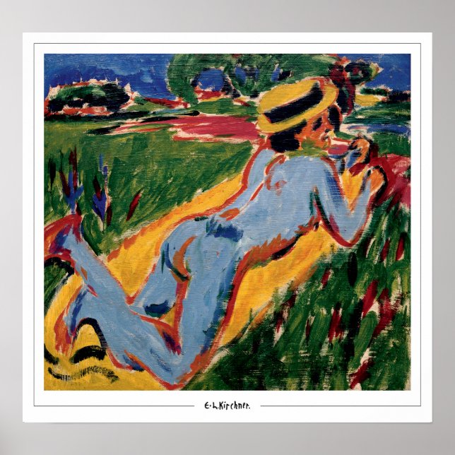 Ernst Ludwig Kirchner Zedign Art Poster nº 9 (Frente)