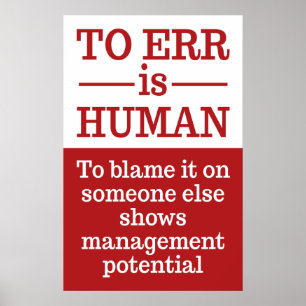 "Errar é humano" poster 1