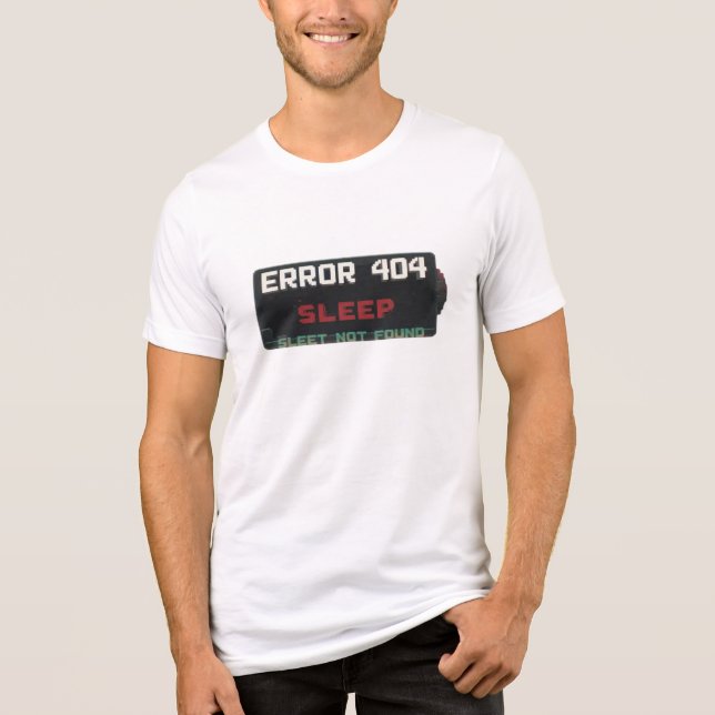 "Error 404: Sleep Not Found – Funny Tech & Program (Frente)