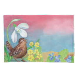 Erva-branca-eurasiática e queda-de-neve e primatas