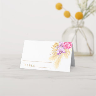 Erva de Boho pampas - cartões de casamento