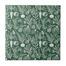 Ervas da Cozinha Rústica Decoração Floresta Verde