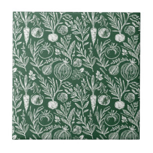 Ervas da Cozinha Rústica Decoração Floresta Verde 