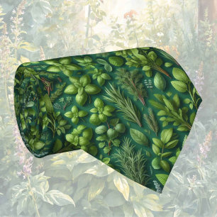 Ervas Frescas de Jardim   Gravata de Cozinha para 