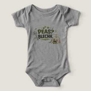 Ervilhas? Blechh. Camiseta de Bebê Mal-Humorado na